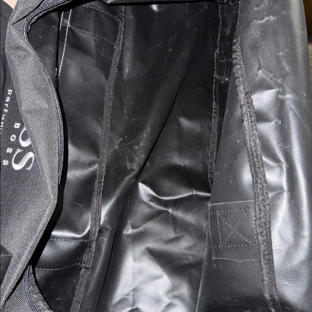 Hugo Boss sturdy nylon duffel duffle bag with shoulder strap and NFL luggage CP1